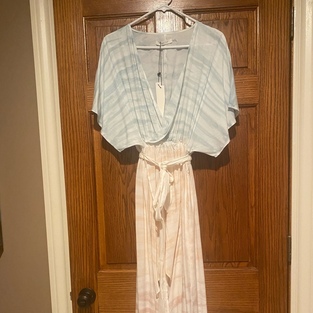High low wrap dress
